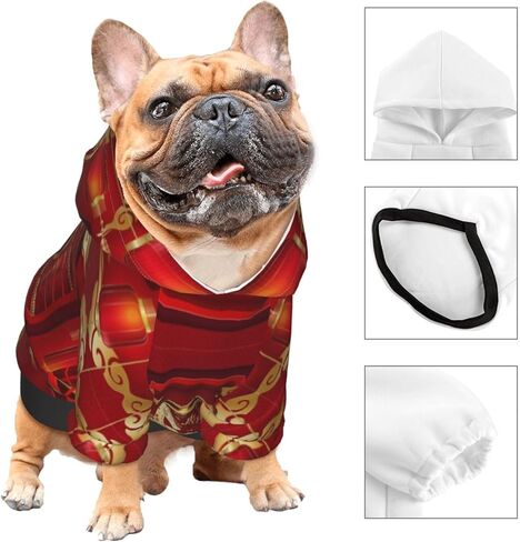 Year of The Horse 2026 Happy Chinese New Year Dog Hoodies Pet Costume Clothes Winter Hoodies Sweaters for Small Dogs Medium in Saudi Arabia