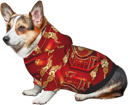 Year of The Horse 2026 Happy Chinese New Year Dog Hoodies Pet Costume Clothes Winter Hoodies Sweaters for Small Dogs Medium in Saudi Arabia