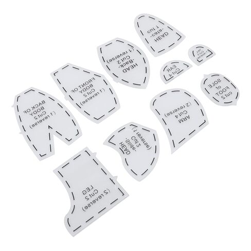 Memory Bear Template Ruler Set, Expertly Cut Acrylic Sewing Patterns for Beginners, Bear Templates Kit for Quilting Journey with Provided Patterns in Saudi Arabia