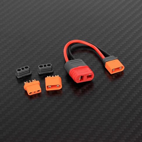 RCAWD IC2 Male to Female T Plug Female Male Female Adapter Connector with IC2 Male and IC2 Female Replacement for RC Car Battery in Saudi Arabia