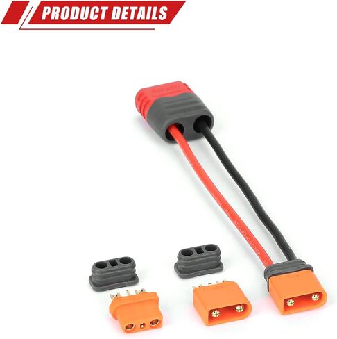 RCAWD IC2 Male to Female T Plug Female Male Female Adapter Connector with IC2 Male and IC2 Female Replacement for RC Car Battery in Saudi Arabia