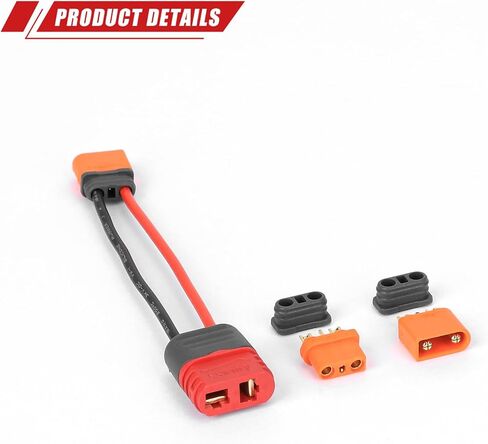 RCAWD IC2 Male to Female T Plug Female Male Female Adapter Connector with IC2 Male and IC2 Female Replacement for RC Car Battery in Saudi Arabia