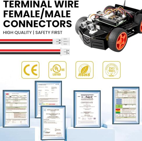20 زوجًا من JST PH 2.0 مم 2 دبوس موصل ذكر وأنثى مع أسلاك 150 مم للبطارية H67 H36 شفرة إندوتريكس E010 E013 in Kuwait