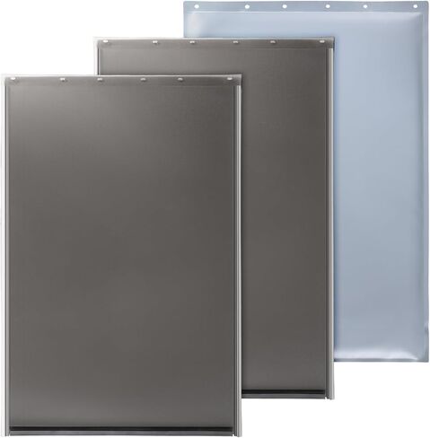 BreezeHug 3-Flap غطاء بديل لباب الكلاب كبير جدًا مع براغي متوافق مع Petsafe Freedom Doggie Door Pac 11-11040 13 1/8 بوصة × 24 7/8 بوصة، مقاوم للطقس -20 إلى 120 فهرنهايت in Kuwait