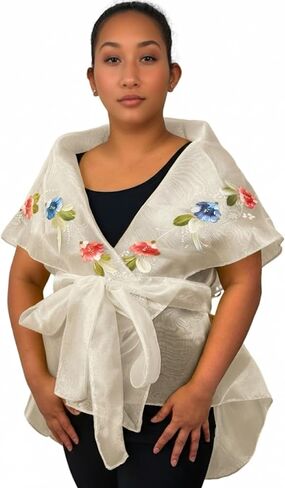 بانويلو فلبينية | شال زهرة مطلي باليد للنساء in Kuwait