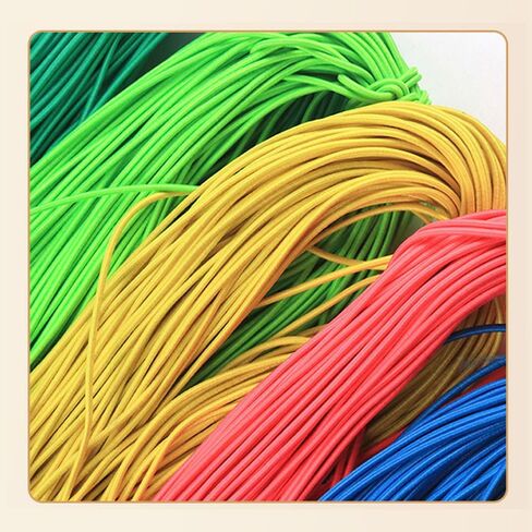 High Elastic Cord for Bracelets, Necklaces, Jewelry Making, Multi-Strand Latex Elastic Cord, 330 Feet in Saudi Arabia