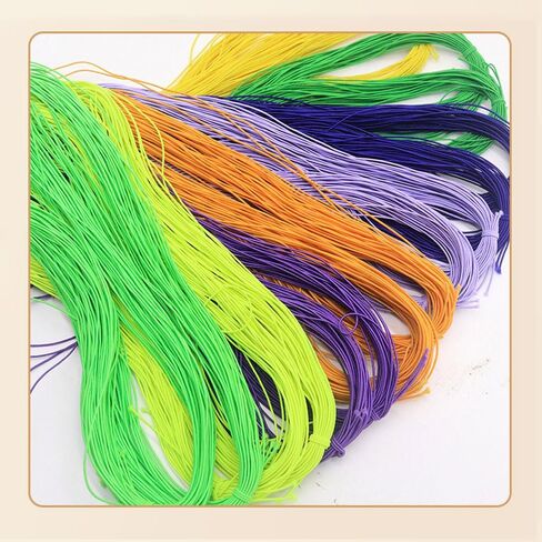 High Elastic Cord for Bracelets, Necklaces, Jewelry Making, Multi-Strand Latex Elastic Cord, 330 Feet in Saudi Arabia