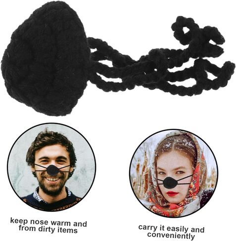 Vaguelly Nose Warmer for Winter Comfortable Knitted Nose Protector for Outdoor Activities Lightweight Durable and Skin Friendly Design for Travel Cycling Hiking and More in Saudi Arabia