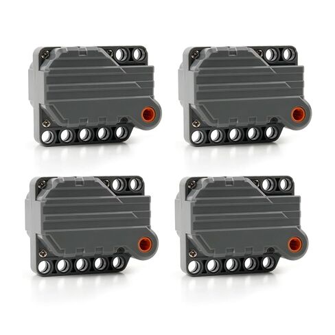 Pull Back Motor Set, 4 Pack Gray Technical Building Blocks, Compatible with 12787c01 & 12799, Inertia Power Functions for DIY Vehicle Projects in Saudi Arabia