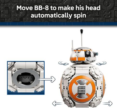 لعبة بناء ستار وورز BB-8 استروميك درويد من ليجو للأولاد والبنات - مجموعة بناء اللعب والعرض مع رأس دوار وذراع حرق للأطفال والمشجعين، للأعمار من 10 سنوات فما فوق - فكرة هدية لأعياد الميلاد - 75452 in Kuwait