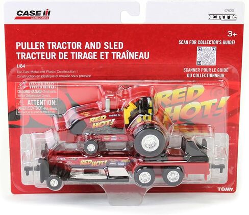 كيس IH ERTL 1/64 أحمر حار! سحب جرار مع مزلقة 47620 in Saudi Arabia