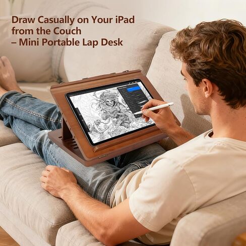 حامل رسم خفيف الوزن من CEIJE للفنانين - حامل رسم محمول للوحات القماشية الصغيرة، مثالي للرسم والرسم والسفر، مريح للاستخدام الممتد in Kuwait