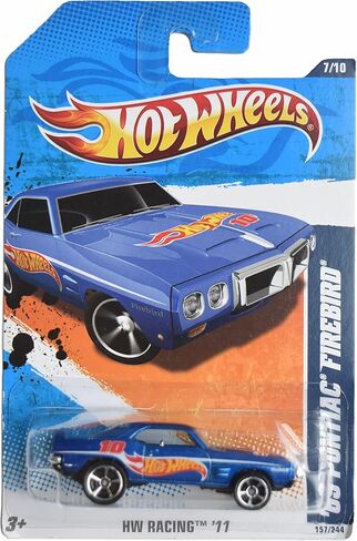 Hot Wheels '69 Pontiac Firebird, HW Racing '11 7/10 [Blue] in Saudi Arabia