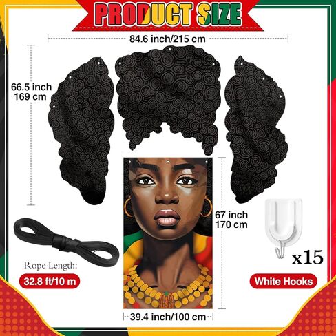 XunYee Juneteenth Classroom Decoration Happy Juneteenth Door Cover African American Celebration Party Banner for School Classroom Office Door Decor in Saudi Arabia