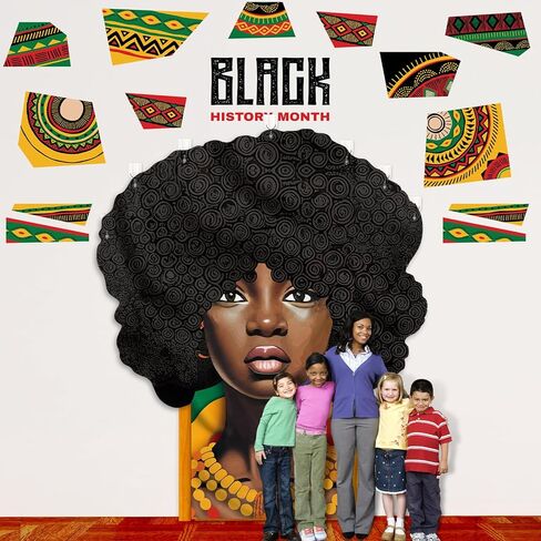 XunYee Juneteenth Classroom Decoration Happy Juneteenth Door Cover African American Celebration Party Banner for School Classroom Office Door Decor in Saudi Arabia