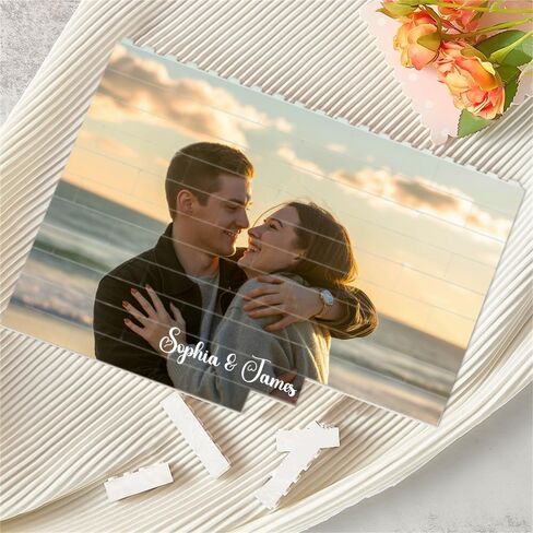 Noni Custom Building Brick Photo Block, Personalized Couple Picture Puzzle Decor, Multiple Sizes and Shapes, DIY Valentine Gift, Gifts for Valentines Day in Saudi Arabia