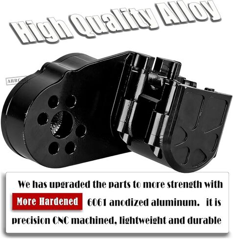 علبة تروس من الألومنيوم ترقيات جزء لـ 1/30 SCX30 Chev rolet K10/Jeep Wrangler JLU 4X4/F0rd Bronco 4X4، AXI-2260T1/AXI-2261T2/AXI-2048T1، غطاء صندوق ناقل الحركة، علبة تروس مثبتة على المحرك، أسود in Saudi Arabia