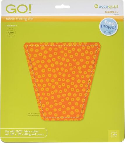 AccuQuilt GO! Fabric Cutting Dies; 6-1/2 inch; Tumbler in Saudi Arabia