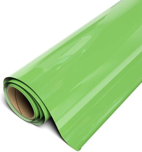 Siser EasyWeed Heat Transfer Vinyl 11.8" x 5ft Roll (Green Apple) - - Compatible with Siser, Cricut, Silhouette and Other Craft/Professional Cutters - CPSIA Certified in Saudi Arabia