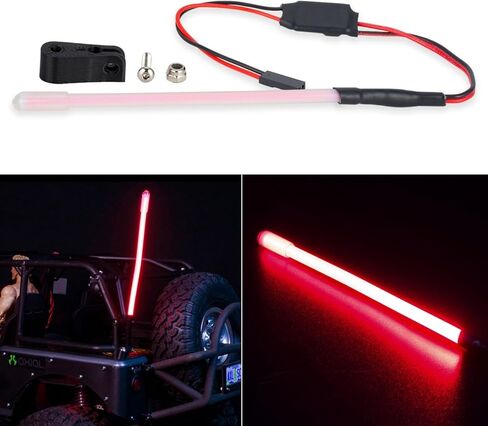 1/10 RC LED شريط إضاءة شريط سقف أنبوبي مصباح خلفي طقم ضوء ممتص للصدمات متوافق مع Traxxas RC Car Truck Crawler Tamiya Losi HPI Rustler أجزاء ترقية محورية in Kuwait