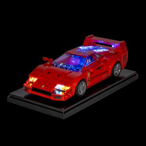 مجموعة إضاءة LED لاسلكية متوافقة مع مجموعة بناء سيارة Lego Speed ​​Champions Ferrari F40 Supercar، تزيين الأضواء لمجموعة بناء نموذج سيارة Lego 76934 - اللعبة غير متضمنة (S-76934) in Kuwait