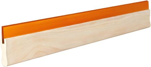 Wooden Ink Scraper for Silk Screen 75 Durometer Wood Handle Screen Printing Scraper with Rubber Blade Silk Screen Ink Squeegee, 18" L x 4" W in Saudi Arabia