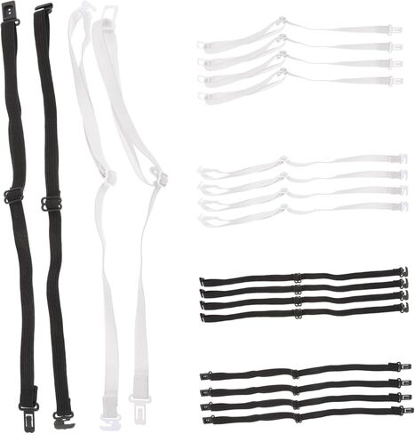 20Pcs Adjustable Elastic Bow Tie Straps Extension Bands for Men for Weddings and Formal Events Easy to Use in Saudi Arabia