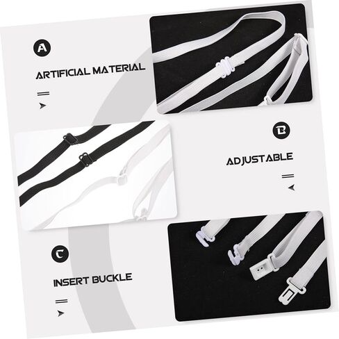 20Pcs Adjustable Elastic Bow Tie Straps Extension Bands for Men for Weddings and Formal Events Easy to Use in Saudi Arabia