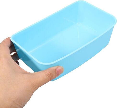 Artibetter 10pcs Plastic Hanging Pet Bowls for Dog Cage, Medium Size Light Blue Small Dog and Kitten Water Bowls, Wear-Resistant Cat and Dog Feeding Dishes for Travel and Home Use in Saudi Arabia