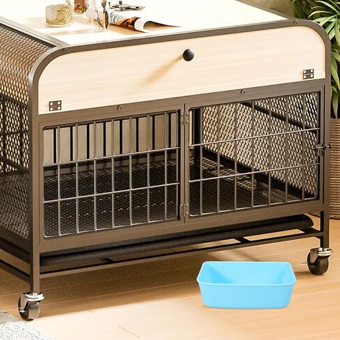 Artibetter 10pcs Plastic Hanging Pet Bowls for Dog Cage, Medium Size Light Blue Small Dog and Kitten Water Bowls, Wear-Resistant Cat and Dog Feeding Dishes for Travel and Home Use in Saudi Arabia