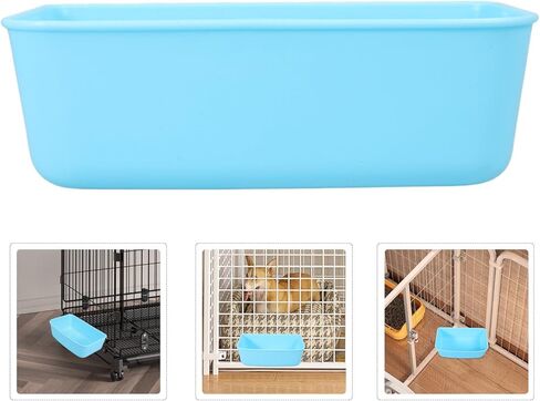 Artibetter 10pcs Plastic Hanging Pet Bowls for Dog Cage, Medium Size Light Blue Small Dog and Kitten Water Bowls, Wear-Resistant Cat and Dog Feeding Dishes for Travel and Home Use in Saudi Arabia