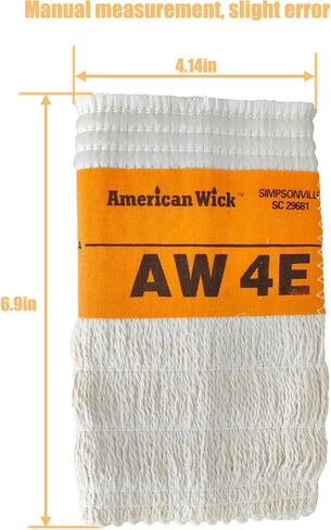 Kerosene Heater Wick AW4E Fits for Sengoku HMN-110 KeroHeat CTN-110 Heatmate HMN-110 Mega Heat MGN-110, Suitable for American Wick AW4E (2/Pack) in Saudi Arabia