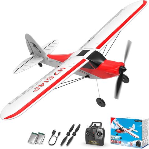 طائرة volantexrc 4 CH RC TrainStar 500 مم بدون فرشاة للتحكم عن بعد طائرة مقاتلة RTF مع جيروسكوب 6 محاور، 3 أوضاع وألعاب بهلوانية، طائرة يتم التحكم فيها عن بعد بتردد 2.4 جيجا هرتز للمبتدئين والكبار (أحمر) in Kuwait