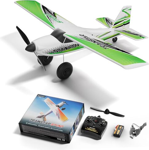طائرة volantexrc 4 CH RC TrainStar 500 مم بدون فرشاة للتحكم عن بعد طائرة مقاتلة RTF مع جيروسكوب 6 محاور، 3 أوضاع وألعاب بهلوانية، طائرة يتم التحكم فيها عن بعد بتردد 2.4 جيجا هرتز للمبتدئين والكبار (أحمر) in Kuwait