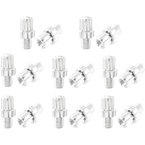 10 Pieces M7 Bicycle Brake Lever Adjustment Screw, Aluminum Alloy Brake Cable Lever Barrel Adjusters Nut Screws