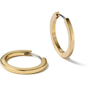 Ana Luisa Huggie Hoops - 14K Gold Dipped Minimal & Dainty Gold Huggie Hoops - Medium and Mini Sizes - Hypoallergenic, Water-Resistant & Tarnish-Free Earrings - Perfect Everyday Hoops (Medium - Gold)