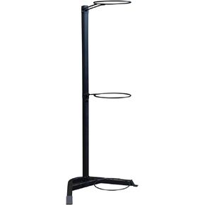 Body-Solid GSR10 Stability Ball Rack, Vertical Storage for Home and Commercial Gym, Grey/Black
