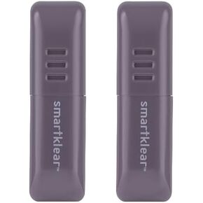 SmartKlear, Black Rubber & Silver Metallic - 2 Pack