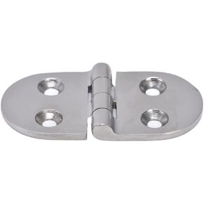 Tefola Boat Hinge, Marine Grade Hinges 316 Stainless Steel 4 Hole Oval Door Hinge for Boat Storage Cabinets