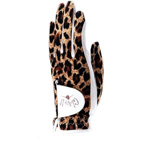 Glove It Leopard Glove - Soft Cabretta Leather - UV Spectrum Protection - Ladies Performance Grip Gloves for Golfing & Sports
