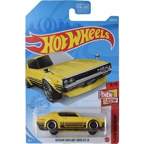 Hot Wheels Nissan Skyline 2000 GT R, Then and Now 9/10 [Yello]