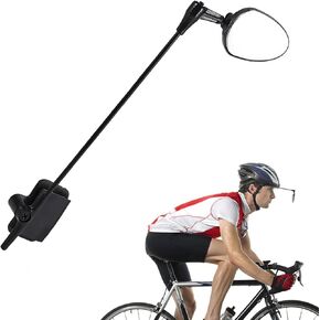 Bike Helmet Mirror, 360 Degrees Adjustable Bicycle Helmet Rearview Mirror, Lightweight Rear View Bicycle Mirror Helmet Mount Cycling Accessory Fit for Most Bicycling Helmet