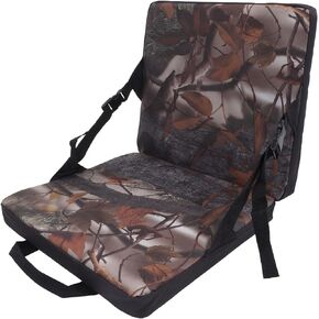 Folding Stadium Seat, Camouflage Thicken Folding Cushion Moisture Resistant Folding Chair Cushion Portable Seat Cushion with Storage Bag for Stadium Stands, Camping, Hiking, Beaches and Picnics