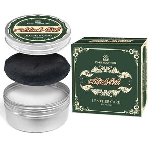 زيت المنك للأحذية الجلدية، العناية بالأحذية الجلدية ومنظفها، 3.52 أونصة، بلسم جلدي، طبيعي بالكامل، جلد مقاوم للماء، ناعم وملمع in Kuwait