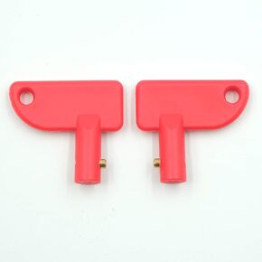 AutoE 2pcs Battery Cut Off Kill Isolator Switch Spare Keys Marine Auto Boat Truck (Mini)