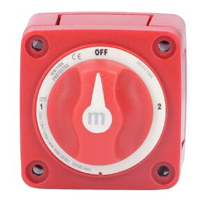 KIMISS Battery Switch ON/Off, 300A M Series Battery Switch 3 Position Dual Circuit Power Disconnect Cut Off Isolator for Marine Boat Car Truck Trailer RV