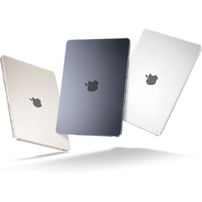 MEEgoodo for M3 MacBook Air 15 inch Case 2024 2023,Matte Clear Cover Fit Model A3114 A2941 M2,Flexible Plastic Case for 15.3-inch Laptop,Hard Shell with TPU Keyboard & Webcam Cover & OTG Adapter,Clear