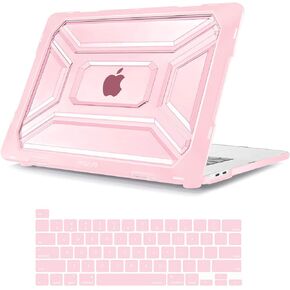MOSISO Compatible with MacBook Pro 16 inch Case 2020 2019 Release A2141 with Touch Bar & Touch ID, Heavy Duty Plastic Hard Shell Case with TPU Bumper & Keyboard Cover Skin, Black