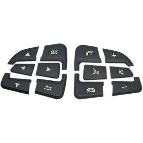 Angelguoguo Car Steering Wheel Button Switch Trim Cover Sticker Fit For Mercedes Benz A B CLA GLA GLE CLS CLS SLC SL Vito Class,Black-Arrow Model,Y20220410ARR