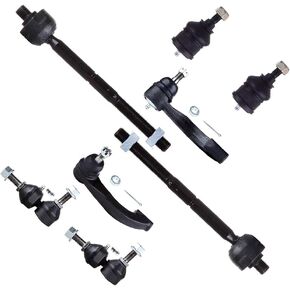 SCITOO 8-PC SET Front Suspension Sway Bar Link Kit Fit For Chrysler Cirrus For Chrysler Sebring For Dodge Stratus For Plymouth Breeze Front Sway Bar End Link Inner & Outer Tie Rod End Upper Ball Joint